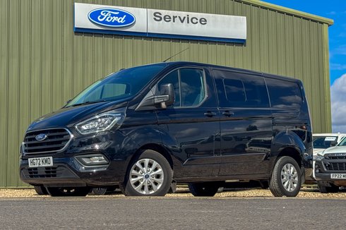 Ford Transit Custom Crew Cab AUTO SWB L1H1 Low Roof Limited 320 Air Con Alloys Sensors Cam EURO