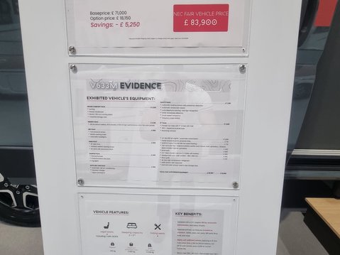 Pilote V633M Evidence 2026 MODEL SHOW VAN 8