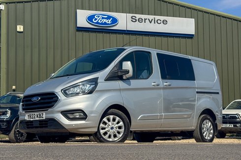 Ford Transit Custom Crew Cab SWB L1H1 Low Roof Limited 300 Air Con Alloys Sensors Cam EURO 6