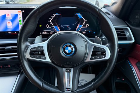 BMW 3 Series 330E M SPORT PHEV -TACORA RED LEATHER -COMF/VIS PACKS -HARMAN KARDON -VATQ 7