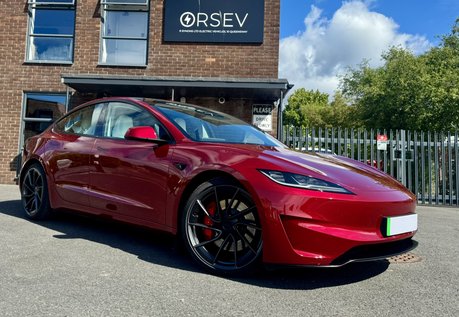 Tesla Model 3 PERFORMANCE AWD Ultra Red Metallic White Interior Impeccable Example!