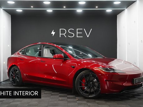 Tesla Model 3 PERFORMANCE AWD Ultra Red Metallic White Interior Impeccable Example!