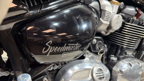 Triumph Speedmaster 2019 ONLY 24K LONG MOT PANNIERS SISSY BAR CRUISER ROADSTER 48