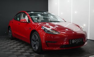Tesla Model 3 LONG RANGE AWD White Interior Red Multi-coat Ryzen GROK AI One Owner VAT Q 9