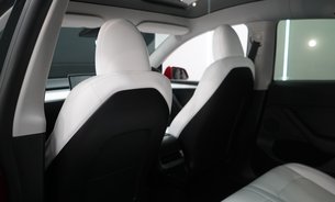 Tesla Model Y RWD Comfort Suspension White Interior Multi Coat Red One Owner Pristine 17