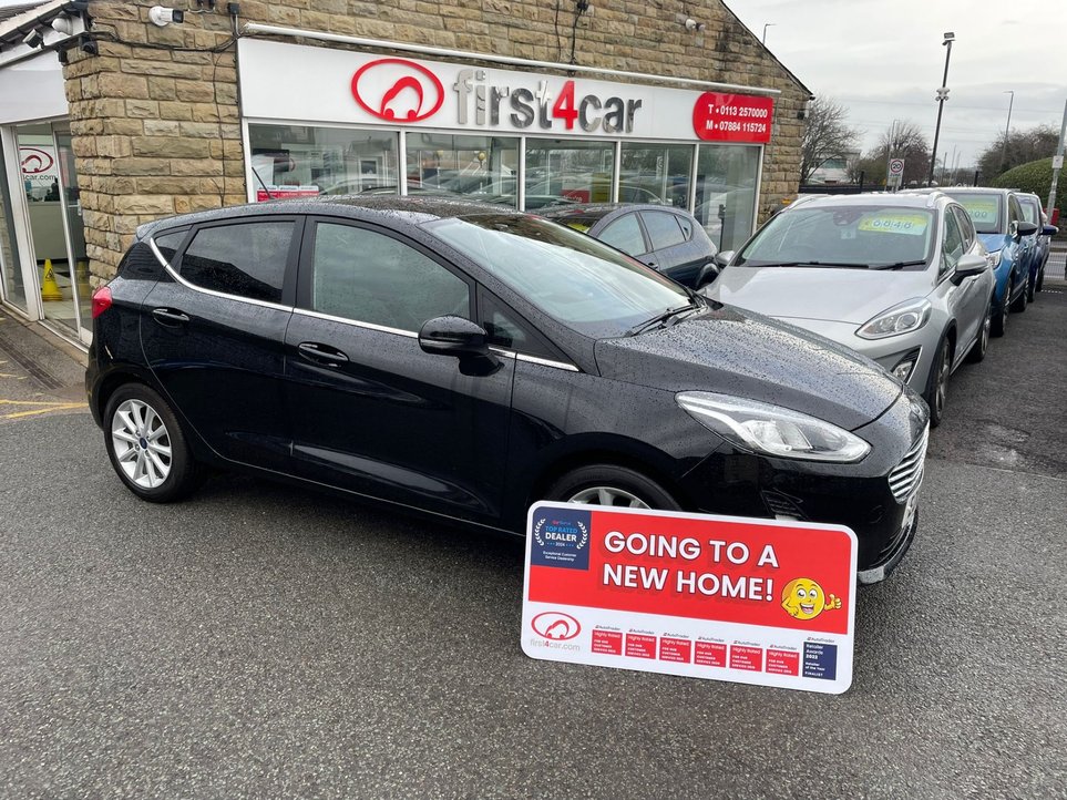 Regan from Leeds collecting her new Ford Fiesta.