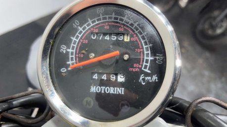 Motorini Bomber 2017 7K 1 OWNER CRUISER BIKE SPARES OR REPAIR 125CC PROJECT 16