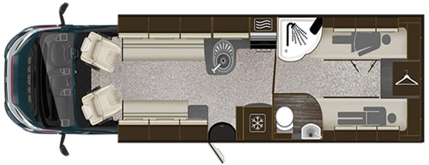Auto-Trail Comanche Frontier|4 Berth|2 Belts|AUTO|Rear Single Beds|Hab 2