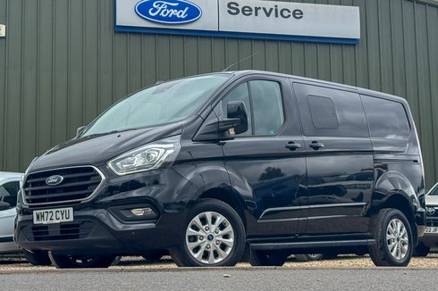 Ford Transit Custom Crew Cab AUTO SWB L1H1 Low Roof Limited 320 Air Con Sensors Cam EURO 6