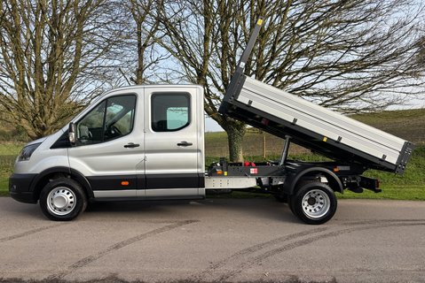 Ford Transit 350 Drw L3 165ps Crew Cab Tipper - 3.5t Towing Capacity / Air Con 7