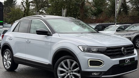 Volkswagen T-Roc SEL TSI EVO DSG -WHITE SILVER -PAN ROOF -CAMERA -WINTER PACK  