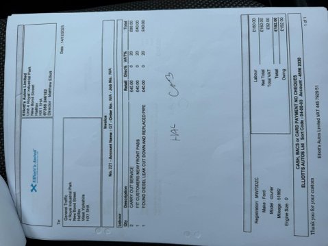 Ford Transit Courier 1.5 TDCi Panel Van 5dr Diesel Manual L1 Euro 6 (SLD) (75 ps) 37