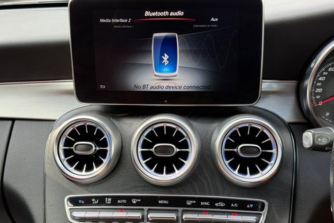 Mercedes-Benz C Class C 220 D AMG LINE PREMIUM PLUS - SELENITE GREY WITH CRANBERRY LEATHER 50