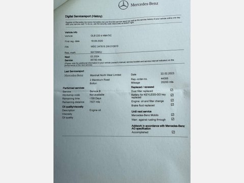 Mercedes-Benz GLB 2.0 GLB220d AMG Line (Premium) 8G-DCT 4MATIC Euro 6 (s/s) 5dr 56