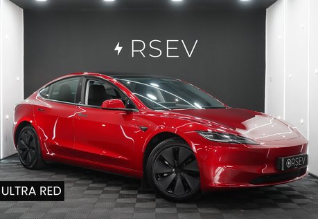 Tesla Model 3 LONG RANGE AWD Ultra Red Now with GROK Heated & Cooled Seats One Owner