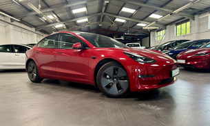 Tesla Model 3 LONG RANGE AWD Pristine Low Mileage Red Multi-coat Heat Pump  1