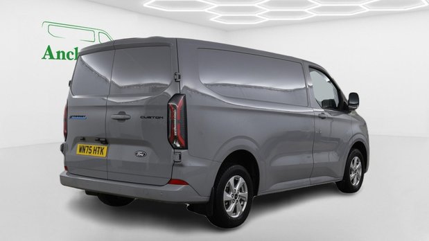 Ford E-Transit Custom 65KWH AUTO SWB L1H1 Low Roof Limited Air Con 218ps Alloys Sensors Cam EURO 4