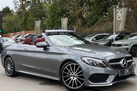 Mercedes-Benz C Class C 220 D AMG LINE PREMIUM PLUS - SELENITE GREY WITH CRANBERRY LEATHER 31
