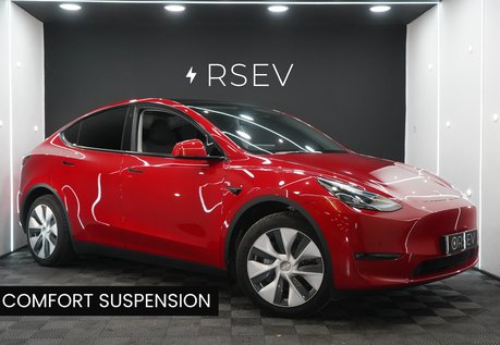Tesla Model Y LONG RANGE AWD Red Multi Coat Comfort Suspension GROK AI One Owner VAT Q