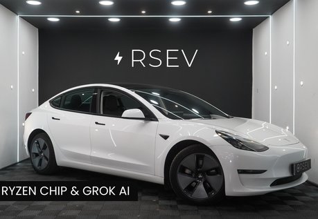 Tesla Model 3 LONG RANGE AWD Ryzen with GROK AI One Owner Heat Pump Adaptive LEDs VAT Q