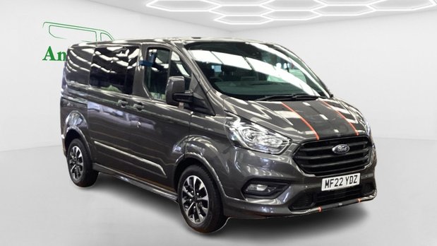 Ford Transit Custom Crew Cab SWB L1H1 Low Roof Sport 320 Air Con Alloys Sensors Cam EURO 6 2