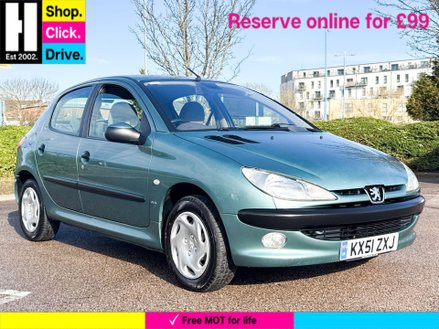 2001 206 1.6 GLX HATCHBACK 5DR PETROL AUTOMATIC A C 171 G KM, 110... photo