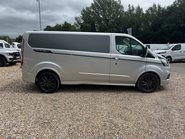 Ford Transit Custom LWB L2H1 Low Roof Sport 280 Air Con Alloys Sensors Cam Tow Bar EURO 6 5