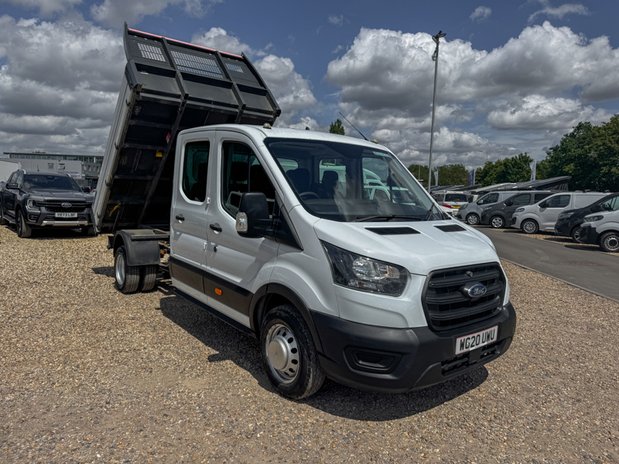 Ford Transit Tipper [SOLD MT] Crew Cab LWB L3 Leader 350 Dual Rear Wheel Tow Bar EURO 6 5