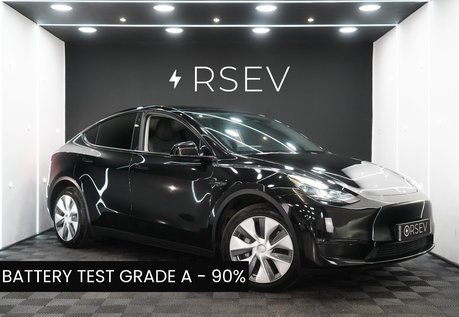 Tesla Model Y LONG RANGE AWD Solid Black Battery Tested - 90% GROK AI One Owner VAT Q