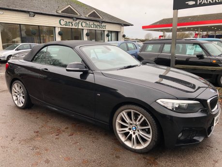 BMW 2 Series 218D M SPORT convertible just 49,000m, Nav, bluetooth, sport seats £165 tax 4