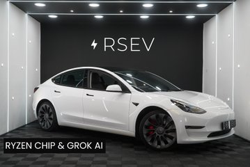 Tesla Model 3 PERFORMANCE AWD Ryzen Now with GROK AI 20" Alloys One Owner VAT Qualifying