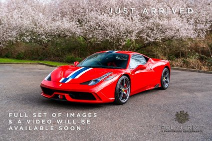 Ferrari 458 Speciale SPECIFICATION COMING SOON. 