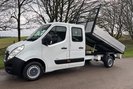 Vauxhall Movano F3500 L3 125ps Crew Cab Tipper - Air Con - New Body