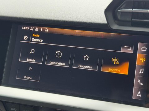 Audi A3 1.4 TFSIe 40 S line Sportback S Tronic Euro 6 (s/s) 5dr (17in Alloys), 13kW 25