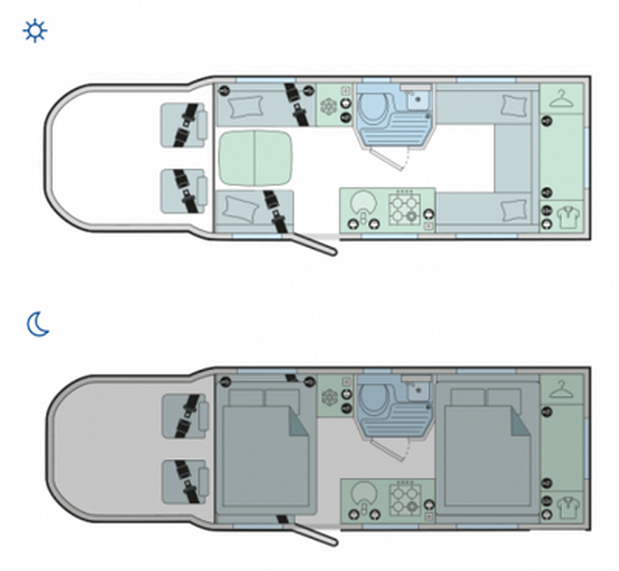 Bailey Adamo 75-4DL 6 Berth|4 Belt|Rear Lounge|Bathroom|Kitchen 2