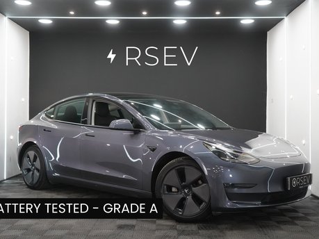 Tesla Model 3 LONG RANGE AWD One Owner Midnight Silver Adaptive LEDs Pano Roof Heat Pump