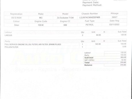 MG ZS 1.0 T-GDI Exclusive SUV 5dr Petrol Auto Euro 6 (111 ps) 30
