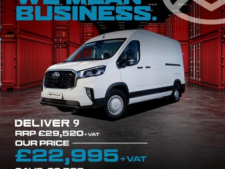 Maxus Deliver 9, Now £22,995 +VAT
