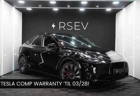 Tesla Model Y PERFORMANCE AWD GROK AI Assistant Solid Black Black Interior One Owner VATQ