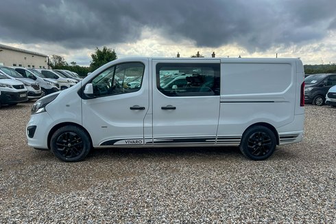 Vauxhall Vivaro Crew Cab LWB L2H1 Low Roof Limited 2900 Air Con Alloys Sensors EURO 6 NO VA