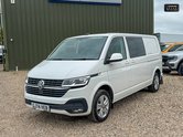Volkswagen Transporter Crew Cab LWB L2H1 T32 Tdi 150 BHP Auto Kombi Highline Air Con Sensors EURO 3