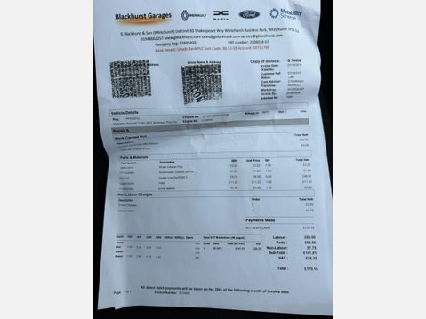 Renault Trafic 1.6 dCi 27 Business+ Panel Van 5dr Diesel Manual SWB Standard Roof Euro 5 ( 34