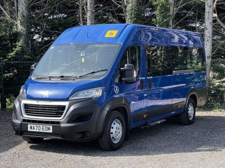 Peugeot Boxer BLUE HDI 440 L4H2 17Seat Non-D1 Minibus LITE with wheelchair ramp. ULEZ