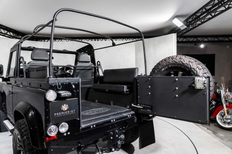 Land Rover Defender 90 TD SOFT TOP XS. MOMO WHEEL. HEATED SEATS. ALPINE STEREO. REAR BENCH SEATS. 21