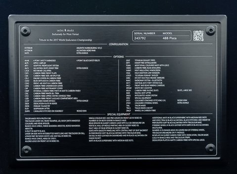 Ferrari 488 Pista Piloti 52