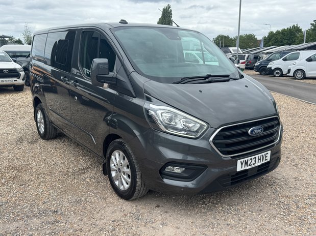 Ford Transit Custom Crew Cab AUTO SWB L1H1 Low Roof Limited 300 Air Con Alloys EURO 6 5
