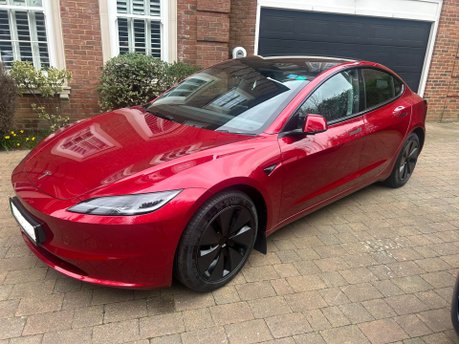 Tesla Model 3 LONG RANGE AWD Ultra Red Now with GROK Heated & Cooled Seats One Owner