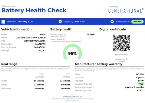 BMW Ix iX xDrive 40 M Sport Edition 4WD 5dr 5