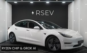 Tesla Model 3 LONG RANGE AWD Ryzen with GROK AI One Owner Heat Pump Adaptive LEDs VAT Q 1