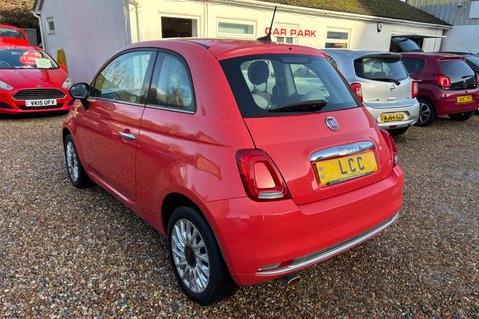 Fiat 500 1.2 LOUNGE LOOK! JUST 62000 MILES! 1 PREVIOUS KEEPER! GLASS ROOF ,BLUETOOTH 22